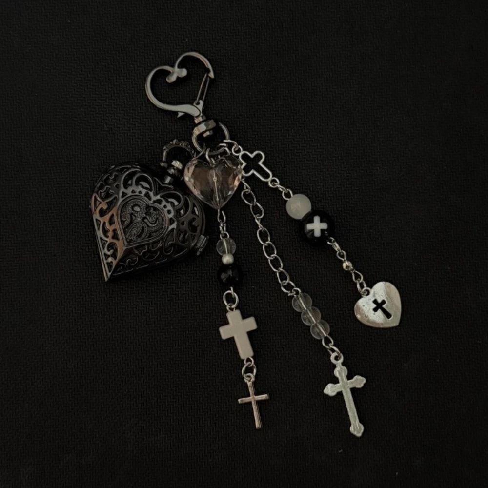 Zegarek kieszonkowy na łańcuszku steampunk vintage brelok Maskowanie śnieżne