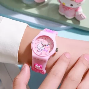 Zegarek kwarcowy Hello Kitty dla dziewczynki Ciemny niebieski