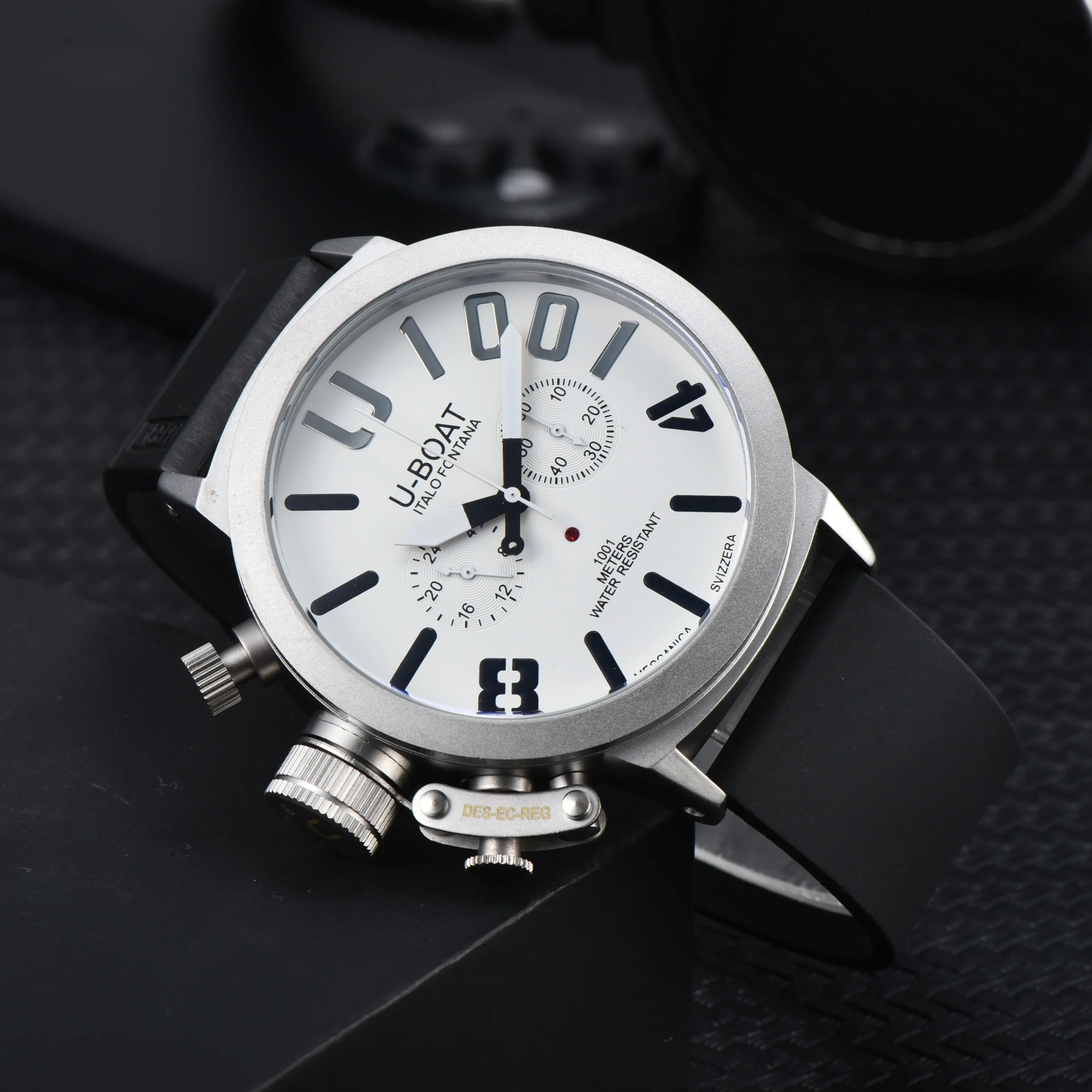 Zegarek męski chronograf U-BOAT – pasek silikonowy 44 mm No box 04