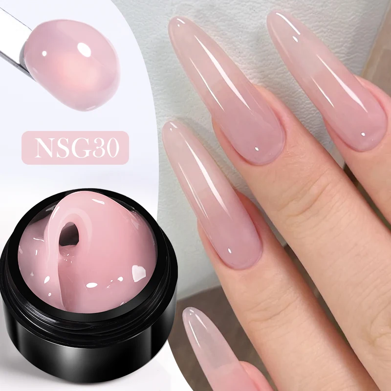 Żel budujący Born Pretty 15 ml – do przedłużania paznokci Nsg30 jellypink2