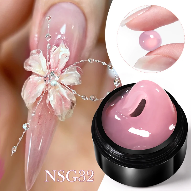 Żel budujący Born Pretty 15 ml – do przedłużania paznokci Nsg32 jellypink1