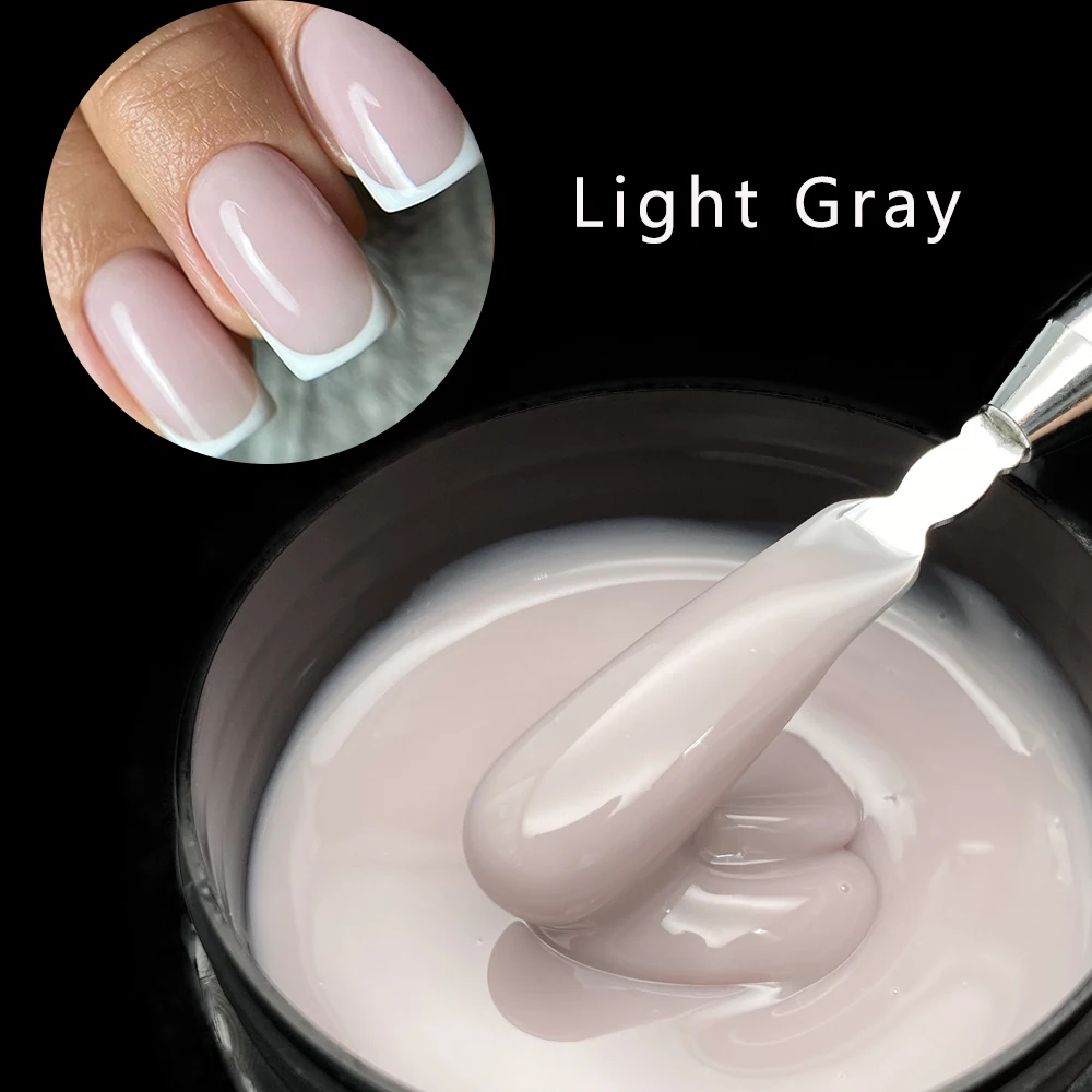 Żel budujący do paznokci Jillnails 100 g UV/LED Jasnoszary