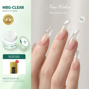 Żel budujący mleczny do paznokci UV LED 30 g Mbg clear