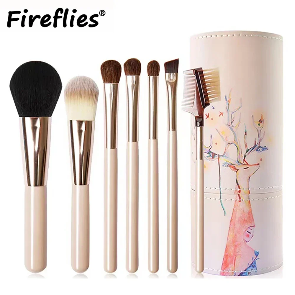 Zestaw 10 mini pędzli do makijażu z kryształowym uchwytem i etui Zielony