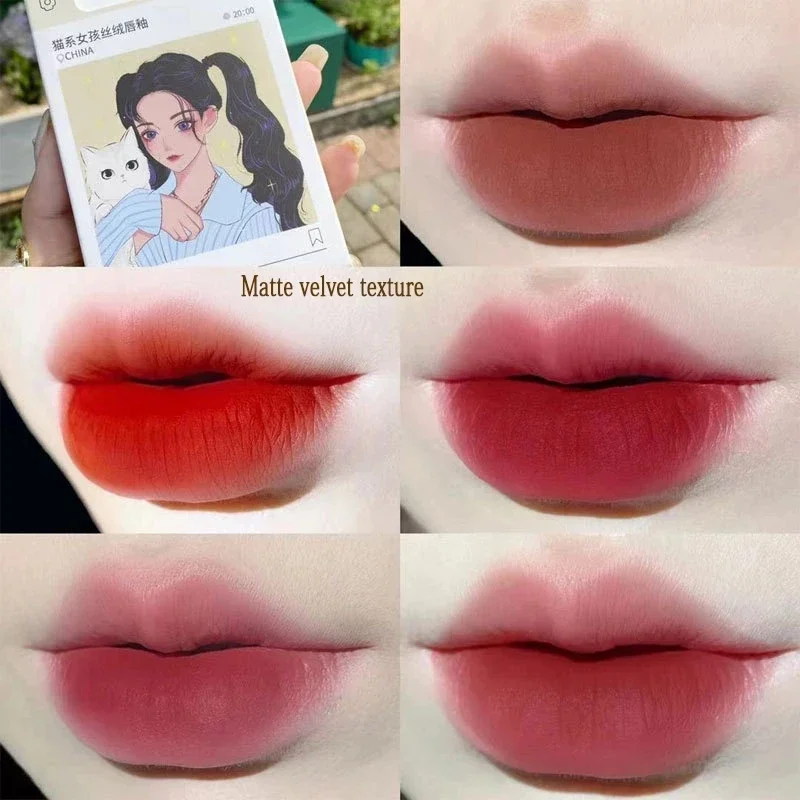Zestaw 5 błyszczyków do ust matowy tint Jasnoszary