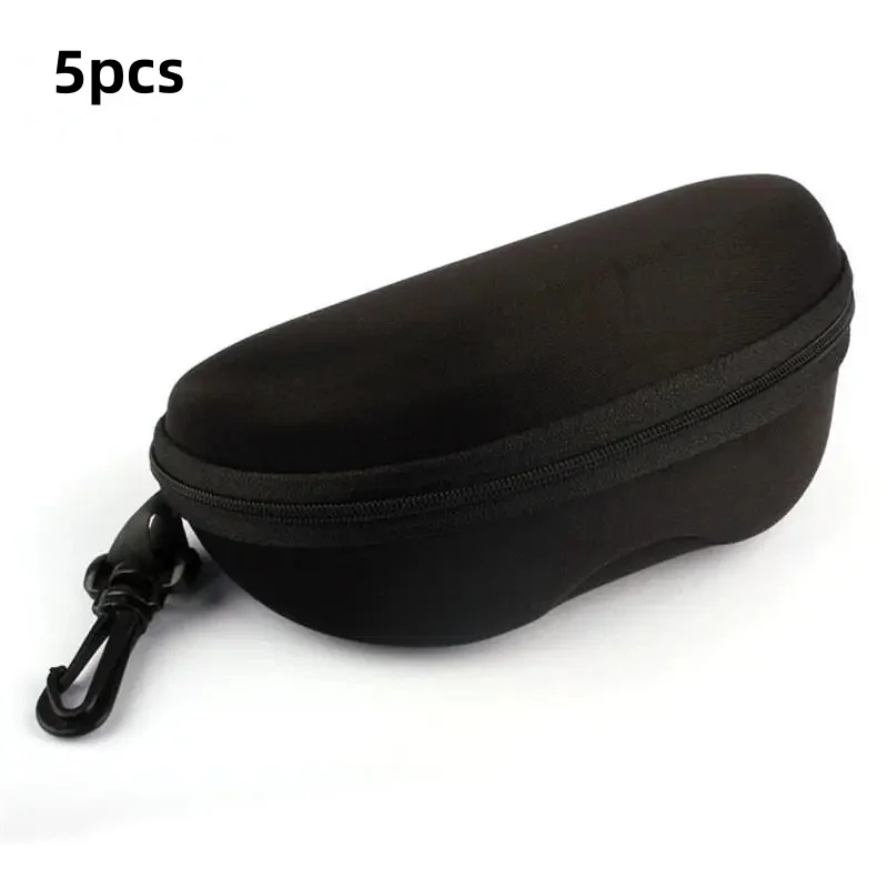 Zestaw 5 etui na okulary Oxford z zamkiem i haczykiem do podróży Biały