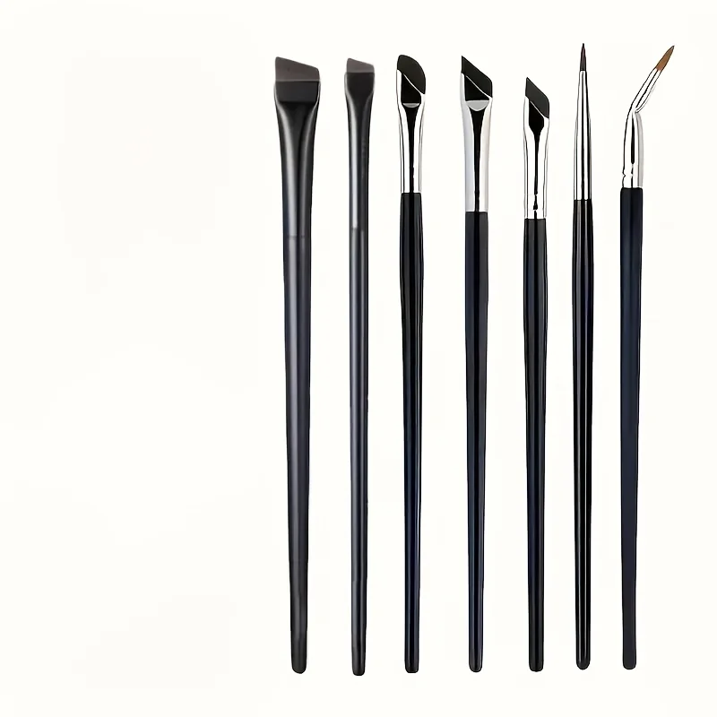 Zestaw 7 precyzyjnych pędzli do makijażu oczu i brwi 7pcs
