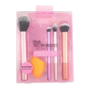 Zestaw 8 pędzli do makijażu – syntetyczne włosie, cruelty free Pomarańczowy