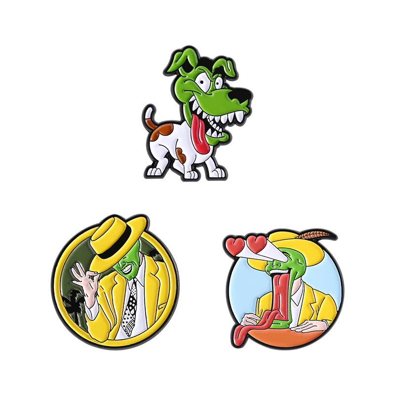 Zestaw broszek emaliowanych anime przypinki do klapy Antyczna miedź platerowana