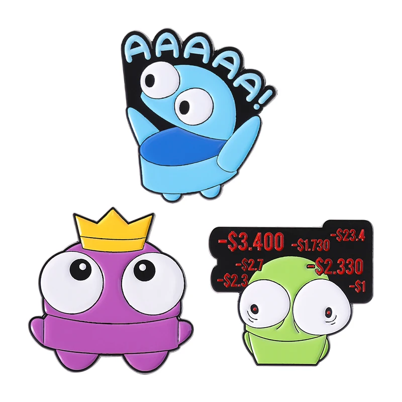 Zestaw broszek emaliowanych anime przypinki do klapy None