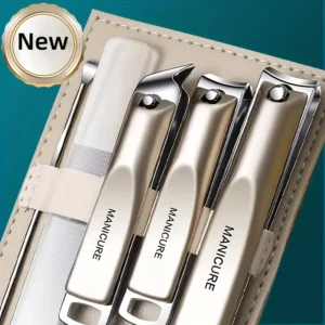 Zestaw do manicure i pedicure 5 elementów z etui 5pcs