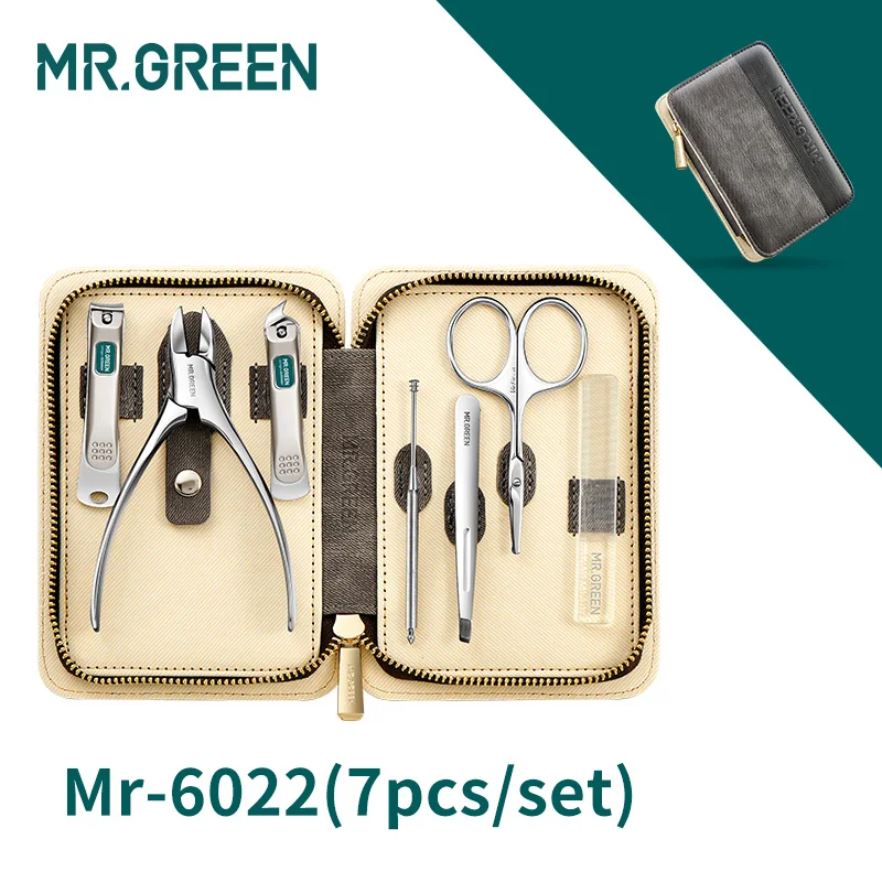 Zestaw do manicure i pedicure MR.GREEN ze stali Mr 6022