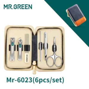 Zestaw do manicure i pedicure MR.GREEN ze stali Mr 6023