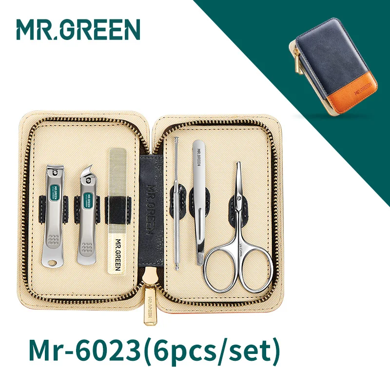 Zestaw do manicure i pedicure MR.GREEN ze stali Mr 6023