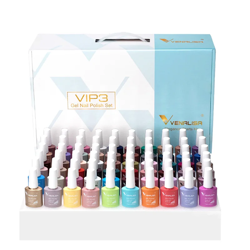 Zestaw lakierów hybrydowych VENALISA HEMA Free w walizce Vip3 color set