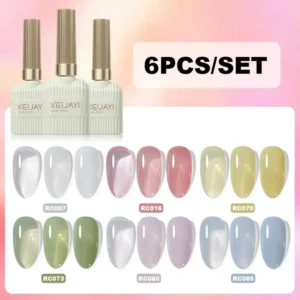 Zestaw lakierów hybrydowych XEIJAYI 6 x 15 ml do paznokci Nail gel 22