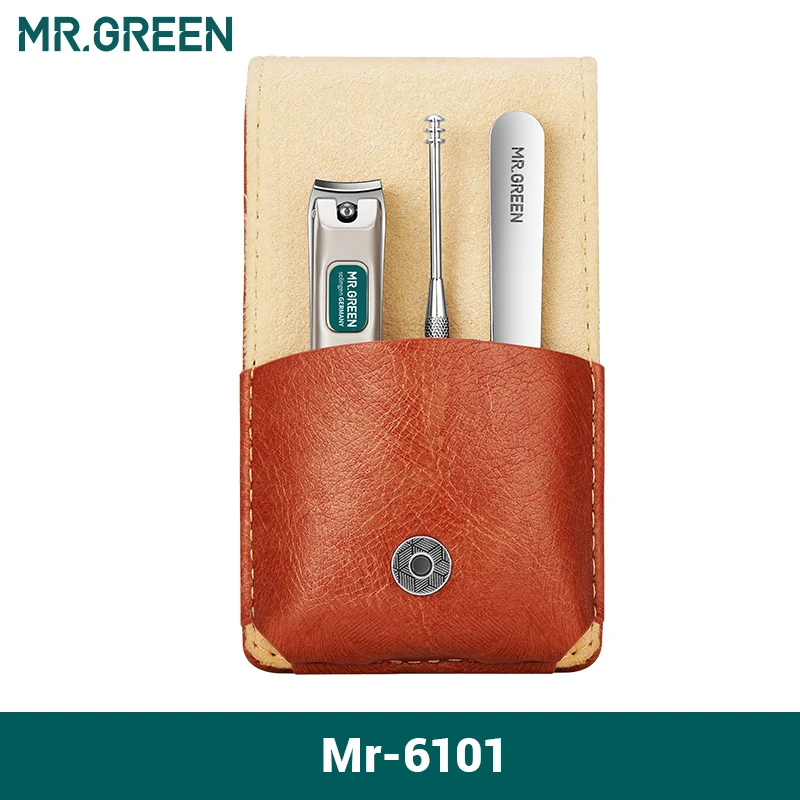 Zestaw do manicure MR.GREEN w etui ze stali nierdzewnej Mr 6101