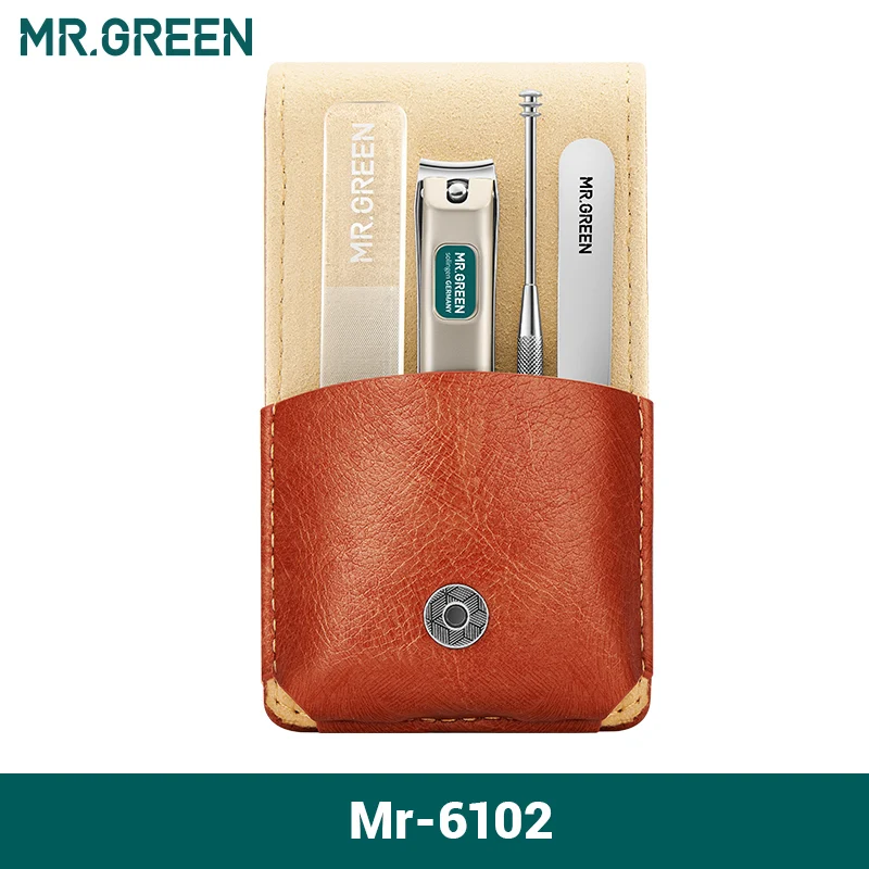 Zestaw do manicure MR.GREEN w etui ze stali nierdzewnej Mr 6102