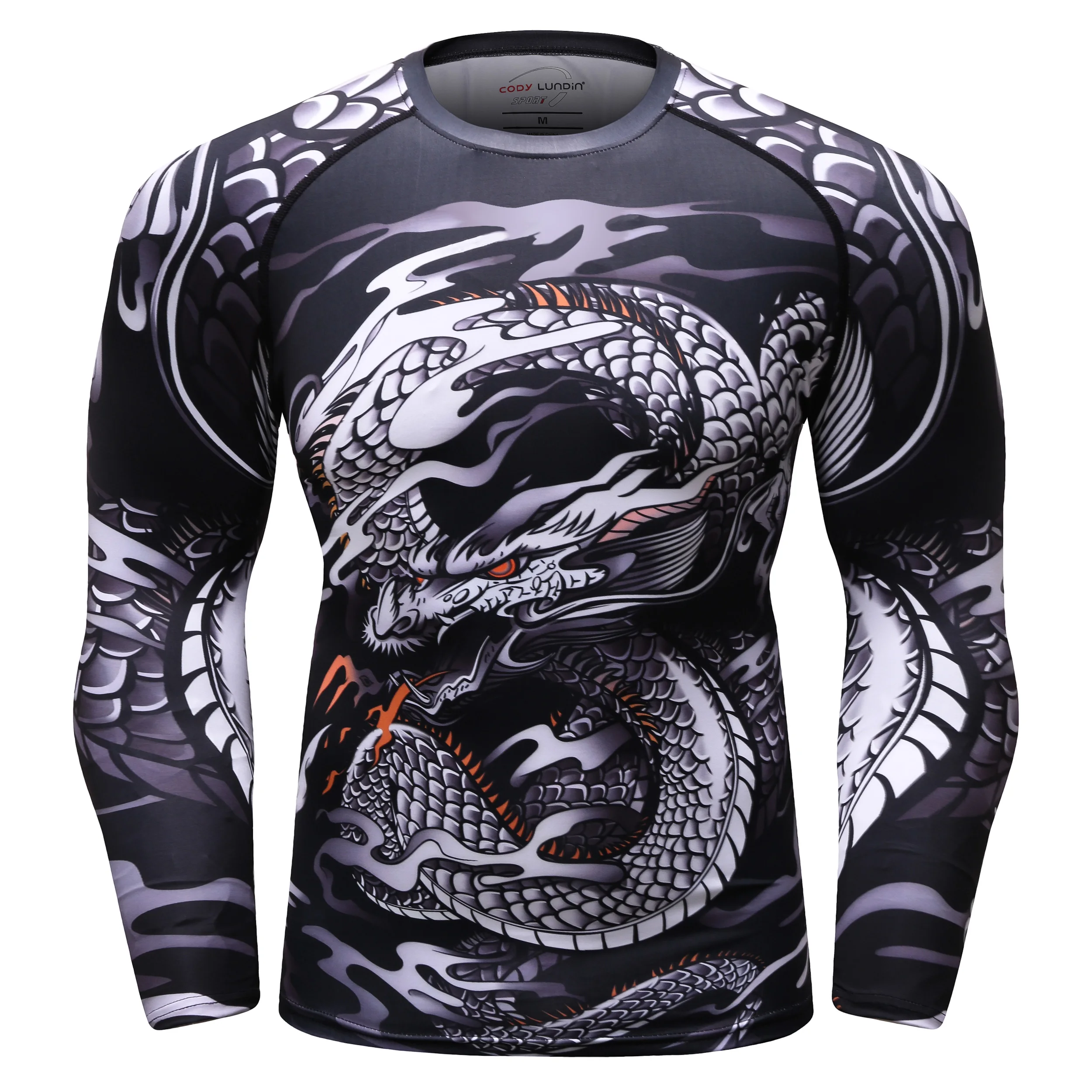 Zestaw do MMA rashguard i spodenki do BJJ i grapplingu Long sleeve t shirt