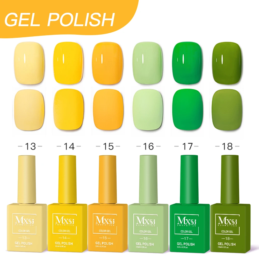 Zestaw do nail art żelowego DIY 6 sztuk UV LED — półtrwały manicure Czerwony