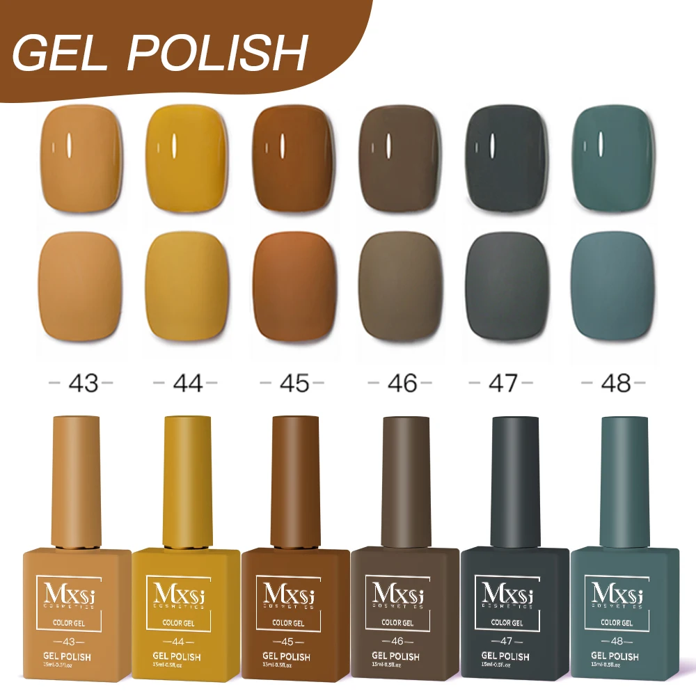 Zestaw do nail art żelowego DIY 6 sztuk UV LED — półtrwały manicure Kolor fioletowy