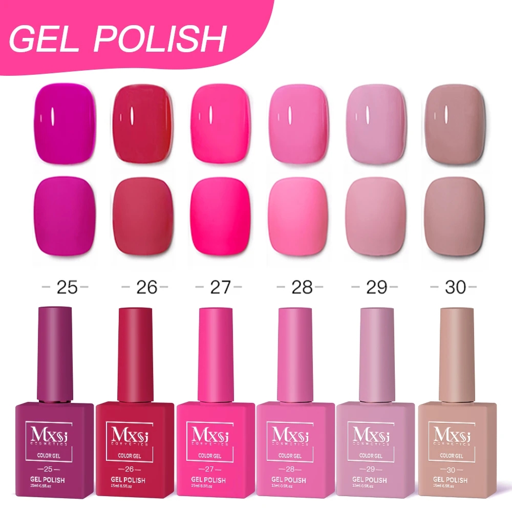 Zestaw do nail art żelowego DIY 6 sztuk UV LED — półtrwały manicure Niebieski