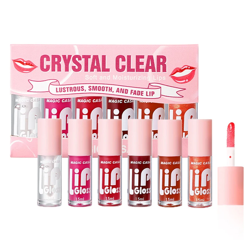 Zestaw 6 olejków do ust Water Gloss Jelly — wypełniający Khaki
