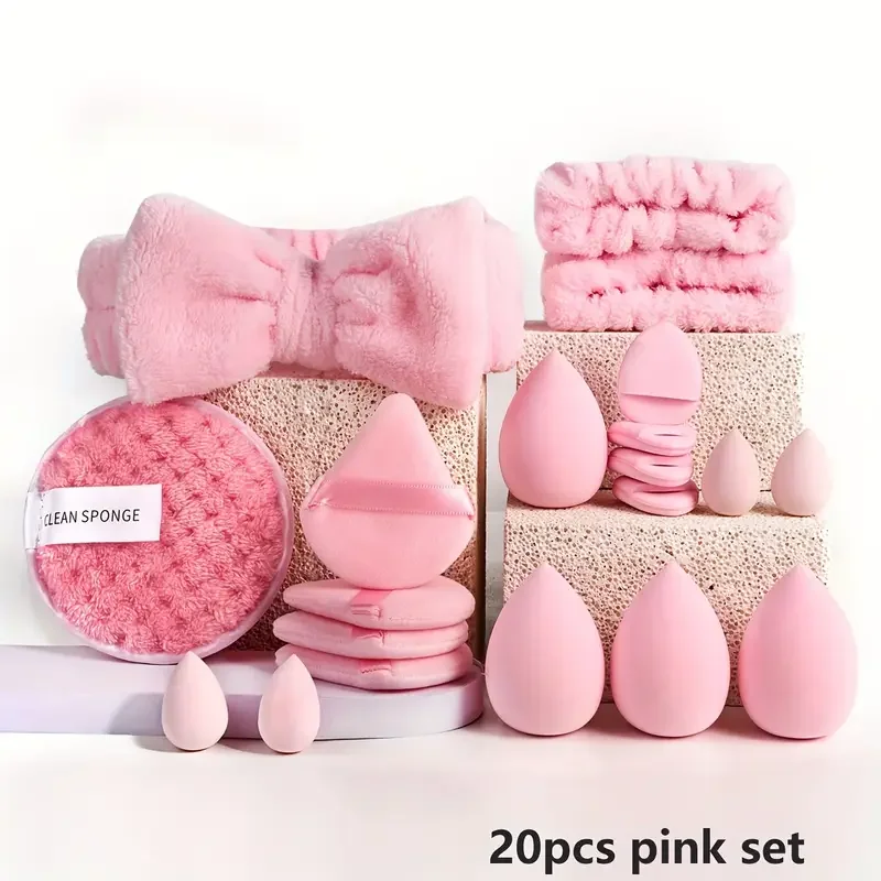 Zestaw pędzli do makijażu z miękkim włosiem 20pcs