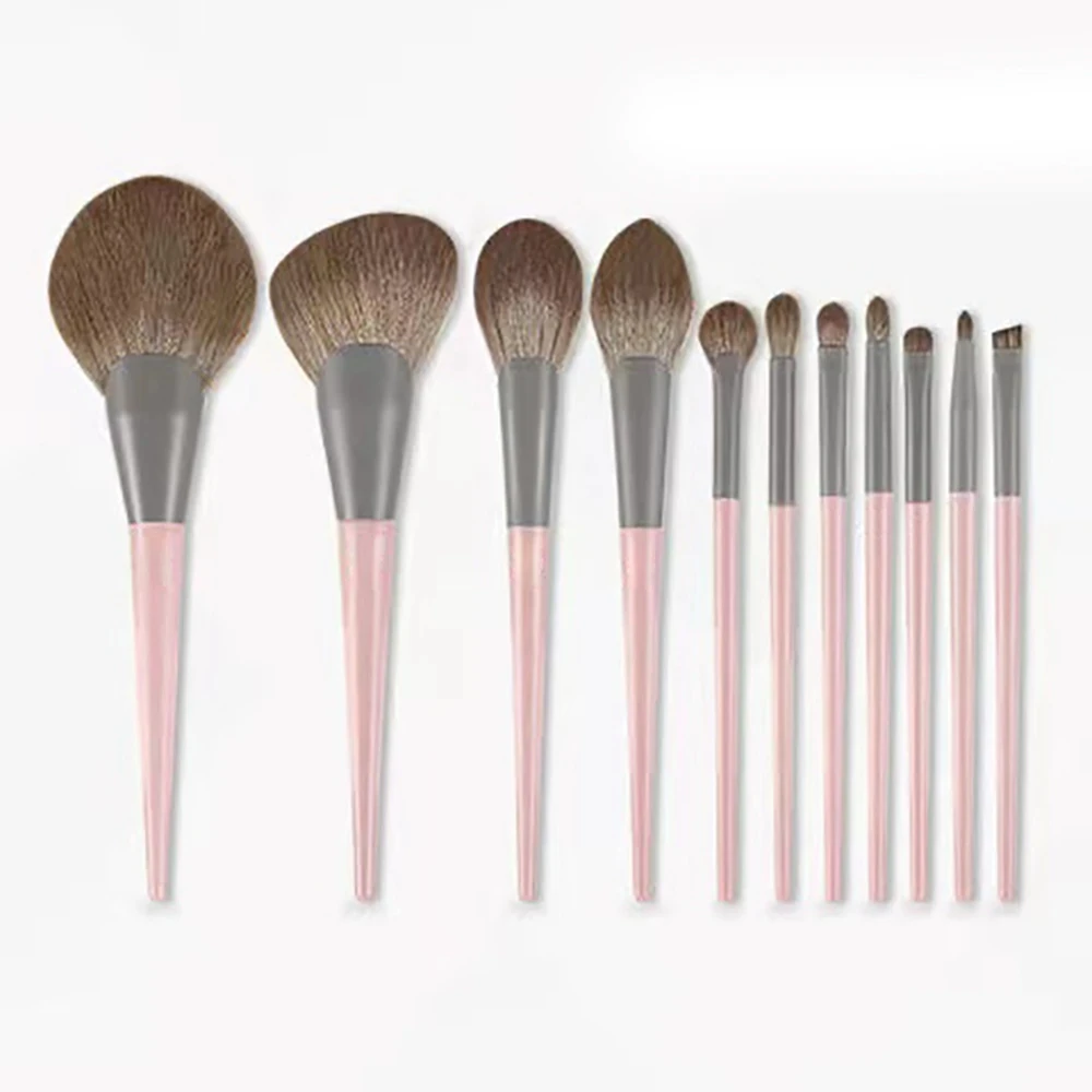 Zestaw pędzli do makijażu z akcesoriami 11pcs