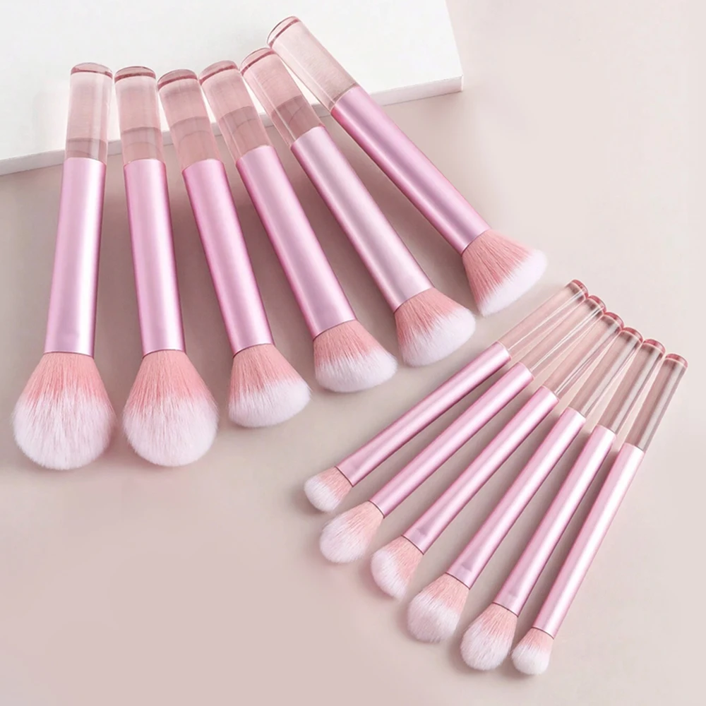 Zestaw pędzli do makijażu z gąbką beauty blender i opaską 12pcs
