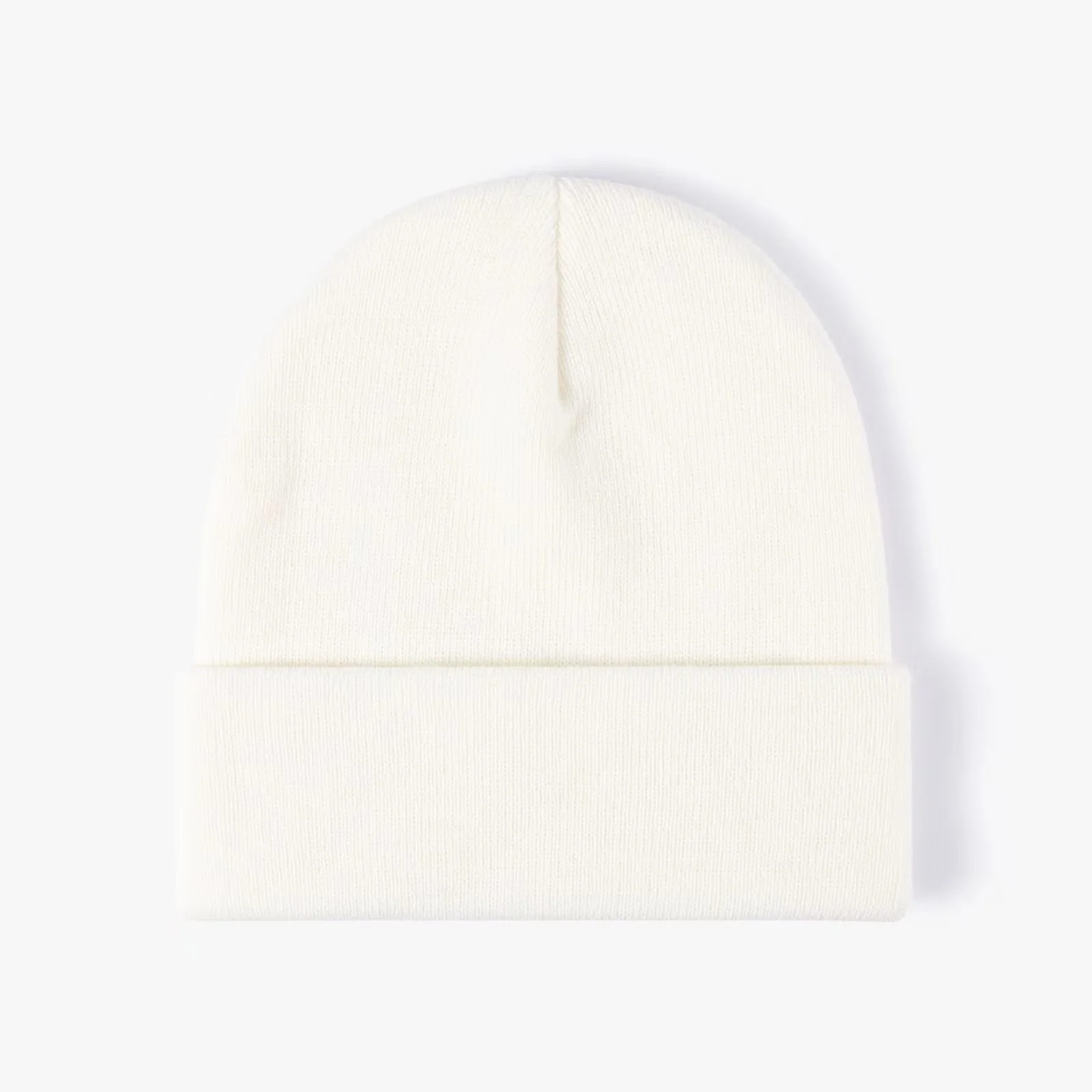Zimowa czapka beanie z dzianiny unisex w wielu kolorach Biały