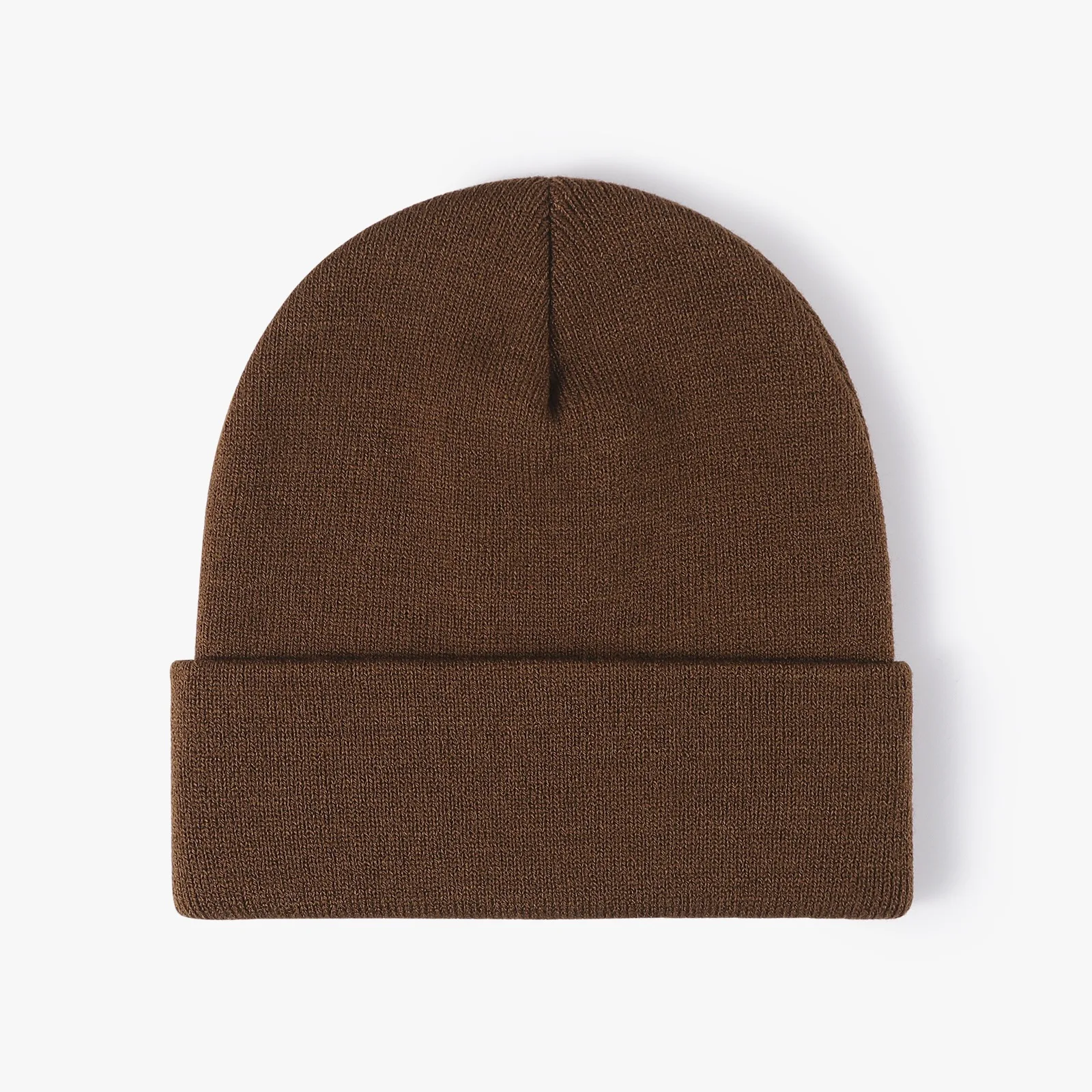 Zimowa czapka beanie z dzianiny unisex w wielu kolorach Brązowy