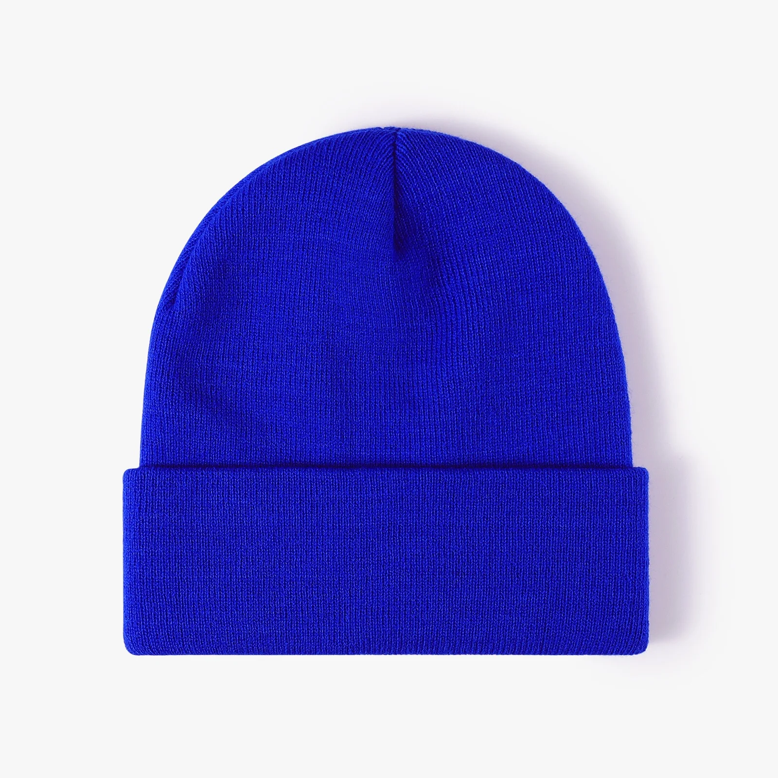 Zimowa czapka beanie z dzianiny unisex w wielu kolorach Królewski błękit