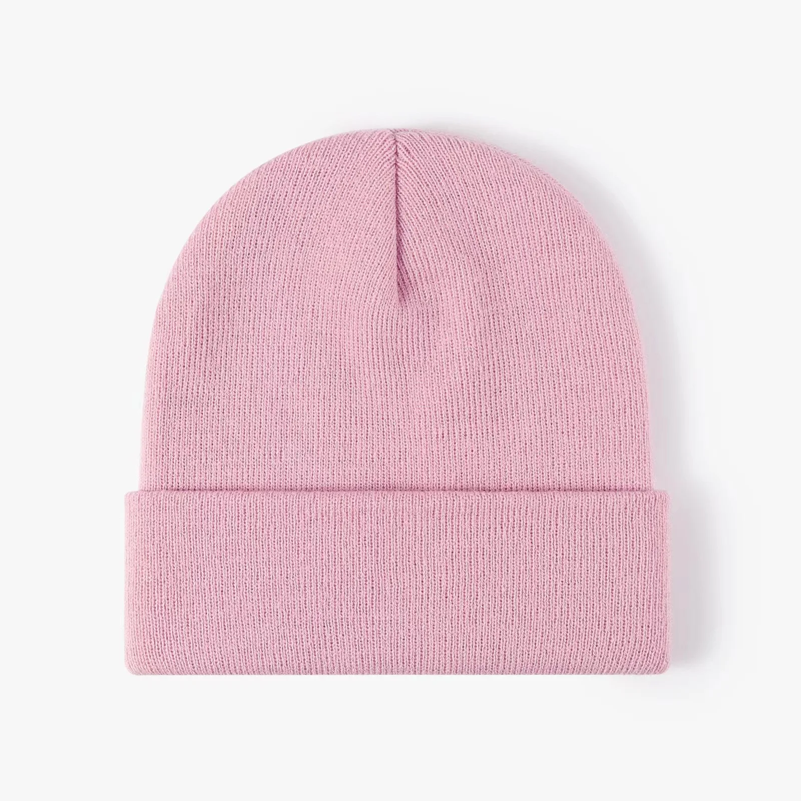 Zimowa czapka beanie z dzianiny unisex w wielu kolorach Różowy