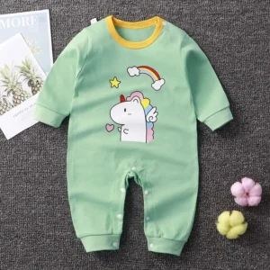 Zimowy pajacyk niemowlęcy z bawełny, wzór z bajki, unisex P5