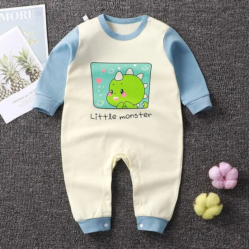 Zimowy pajacyk niemowlęcy z bawełny, wzór z bajki, unisex P6