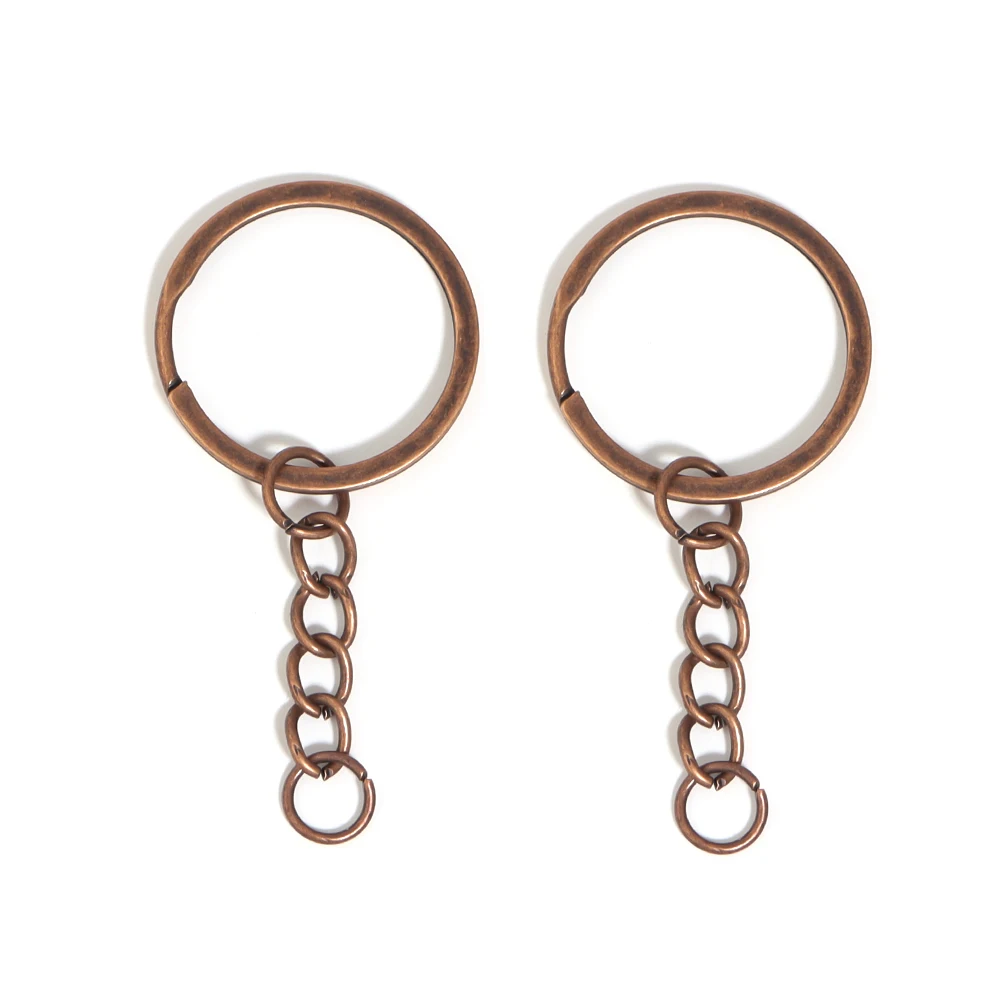 Złote breloczki do biżuterii DIY - zestaw 20 sztuk okrągłe 28mm Biały